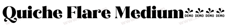 Quiche Flare Medium字体转换